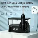 H2ofloss Portable Water Flosser, 6 Modes, 5 Spray Heads, 2500mAH Battery, 570ml Water Tank, IPX7 Waterproof, Black image 5