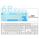 MageGee MK-Box 60% Mechanical Keyboard, QWERTY US layout, MK-Box LED Backlit Compact 68 Keys Mini Wired Office Keyboard with Red Switch for Windows Laptop PC Mac - Sky Blue image 7