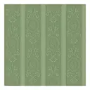 Murgall Rouleau de papier peint adhésif 3D Rococo vert - 44 x 305 cm image 1