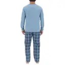 PIERRE CARDIN Pyjama pour homme ENL bleu clair/bleu - Taille L image 3