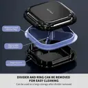 GAONLY Pilulier de voyage avec 4 compartiments - Bleu image 3