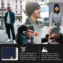 TOP-EX  100% Merino Wool Beanie Fleece Lined Cuffed Watch Fisherman Cap M/L Black image 6
