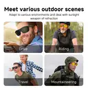 Verbex G02 Black AI Glasses Smart Glasses Bluetooth Glasses Translation Glasses Listen to music, answer calls, Wi-Fi transmission, voice wake-up weather forecast, ChatGPT image 7