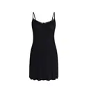 IZURIA collar narrow lace v-neck black suspender dress  M image 0
