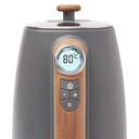 Haden Dorchester Digital Kettle, Variable Temperature, Grey Coated Stainless Steel & Wooden Effect - 201300 image 1