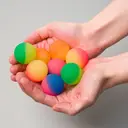 Unique Party Two-Tone Bouncy Balls, 8 Pack image 3