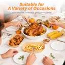 Feuilles de Papier Cuisson pour Friteuse à Air, Antiadhésives et Prédécoupées pour un Nettoyage Facile, Inserts Jetables sans Salissures – Grande Taille, Lot de 50 pièces 26×20×6cm image 3