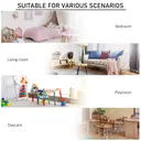 HOMCOM Kids Bookcase, 3 Tier Toy Organiser Storage Unit BookShelf with 3 Non-woven Fabric Drawers, Anti-tip Device, for Bedroom, Children's Room, Playroom, Grey image 5