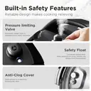 Midea Pressure Cooker/Multi-Cooker - 7.6L, 12 Presets, Yogurt Maker, Rice Cooker, Slow Cooker, Sauté, Steamer, Stainless Steel Non-Stick Inner Pot, Dishwasher Safe, MY-CS8037WP image 3