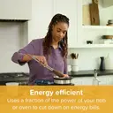 Drew&Cole Cleverpot Cooking Pot - Cream, 1.2L, 600W, Compact, Portable, Serves Up to 3 People, With Glass Lid & Steam Basket image 4