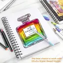 Ohuhu Mixed Media Sketchbook 10×7.6" (25.4×19.3cm) Portrait Format - 200gsm Spiral Bound, 124 Pages (62 Sheets) Acid-Free Paper for Watercolour, Acrylic, Pencils & Pastels, Wet & Dry Media image 5