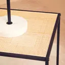 Interiors by Premier Side Table Depok Square Black/Rattan image 2