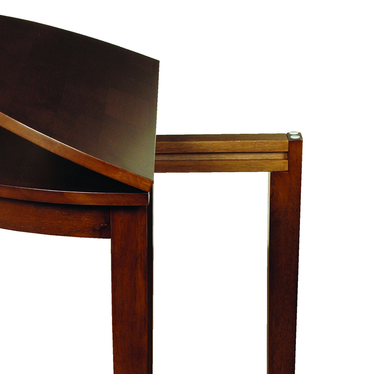 Dining & Console Table Hanover Round/Half Moon Extendable Walnut D:90cm image 4