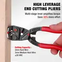 WORKPRO Pince universelle à couper multifonction, robuste, à long manche, avec extracteur de clous, 205 mm image 3