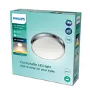 Philips Ceiling Light LED Luminaire Doris Bathroom Warm White 17W Chrome D:31.3cm image 1