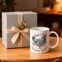 Alphynix 1pc 11oz White Mug with "Just a Girl Who Loves Chickens" Quote & Rooster Floral Art, Charming Farmhouse Christmas or Thanksgiving Gift image 4
