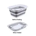 JORDAN&JUDY 45L Mesh Foldable Storage Basket with Triple Handles, Easy to Carry & Store image 2