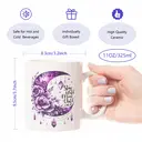 Alphynix 1pc 11oz White Mug with Celestial "Stay Wild Moon Child" Quote & Purple Crystal Moon Design, Mystical Zodiac Christmas or Thanksgiving Gift image 7