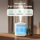 Homvana humidificateur 1,5 L, à remplissage par le haut, brume fraîche, diffuseur d'huiles essentielles, ultrasonique, sans BPA image 2