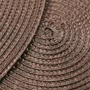 PP Round Placemat
BL Dark Brown，Round Braided Placemats 36.5cm Round Table Mats for Dining Tables, Natural pp Woven Heat Resistant Placemats, Set of 6 image 5