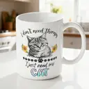 Alphynix 1 Mug blanc 33cl avec citation "Je ne veux que mon CHAT" & design tournesol, cadeau de Noël ou Thanksgiving thérapie par le chat réconfortant,Le cadeau de la saint-valentin, cadeau d’anniversaire image 1