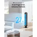 DREO Ventilateur colonne intelligent, ventilateur de sol 25 dB avec télécommande pour chambre, contrôle via application et commande vocale, oscillation de refroidissement à 90°, 8 vitesses, 4 modes, minuterie de 8 heures image 2