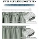 PONY DANCE Blackout Curtain with Pencil Pleat, 1 Panel W300 x L245cm(W118 x L96inch), Sage Green image 7