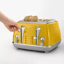 De’Longhi Icona Capitals 4 Slice Toaster, Yellow, CTOC4003.Y image 2