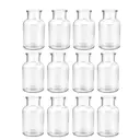 12pcs/10.5cm4.1in  Small Glass Vases, Pack of 12 Mini Glass Vases, 125 ml Small Bottles with Jute Cord, Flower Vase, Table Vases, for Table, Decoration, Centrepieces, Home, Birthdays, Festivals image 0
