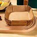 BJ 20cm Square Air Fryer Paper, 50-Piece Set image 1