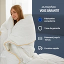 MORPHEA Couette chaude en plumes et duvet de canard - 240 x 260 cm image 8