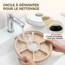 PawHut Distributeur de Nourriture pour Animaux de Compagnie Distributeur Automatique de Nourriture gamelle d'alimentation 6 portions sans fil à minuterie avec 1 sac réfrigérant écran LED blanc image 6