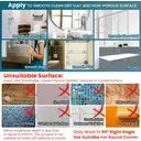 TAILI Suction Corner Shower Caddy, Bathroom Shelf Storage Basket Wall Mounted Organizer for Shampoo, Conditioner, Plastic Rack for Kitchen&Bathroom, Drill-Free Removable (2 Pack) image 5