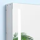 kleankin LED Bathroom Mirror Cabinet, Illuminated Bathroom Mirror with Lights, Adjustable Shelf, Touch Switch and USB Charge, 65 x 70cm, White image 8