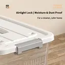 Thick Clear Plastic Storage Box 4 Pack 50.4x37.6x28.8cm(NO.8866*4) image 3