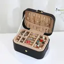 JORDAN&JUDY Boîte à bijoux à 2 niveaux - Noir image 2