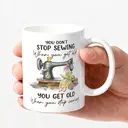Alphynix 1pc Fun Ceramic Coffee Mug - Colorful printed design, fun Christmas gift for craft lovers, novelty mug for any occasion, durable, dishwasher and microwave safe, perfect for home or office use image 2