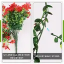 4Pcs 28.7in/72.8cm
Artificial Hanging Flowers for Outdoors Fake Plants Decoration,Faux Silk Colorful Daisy Eucalyptus Realistic for Outside Home Planter Porch Patio Yard Decor(red) image 1