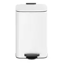 SONGMICSHOME  20L Trash Can, Kitchen Garbage Can, Soft Close and Stays Open, White  image 1