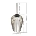 Huacan pelle à neige en acier inoxydable, pelle à aliments, pelle légère et polyvalente image 4