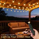 Vivreal G40 Decorative LED String Lights - 20m， 25 LED with Remote Control， Plug-In， Dimmable， Replaceable， Multi-Mode， Copper & ABS, New Year Sale , Top gift picks image 4