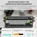 KEYSME AHD-HCKR-C 75-%-Gaming-Tastatur, QWERTY-US-Layout, magnetische Jade-Pro-Schalter, 8 kHz Abfragerate, einstellbarer Auslösepunkt 0,1–4,0 mm, CNC-Aluminiumgehäuse, PBT-Tastenkappen mit Farbsublimationsdruck image 4