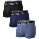 BAMBOO COOL Mens Underwear Trunks for Man Soft Waistband Open-fly Support Briefs L (3pack) image 0