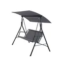 Garden furniture steel swing chair with canopy image 4