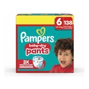 Pampers Baby-Dry Pants Pack 1 Mois, Taille 6, 138 couches-culottes image 0