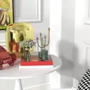 HOMCOM Dining Table Modern Round White D:80cm image 9