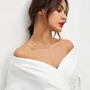 Ever Faith Brown Cubic Zirconia Thin Tennis Choker Necklaces image 4