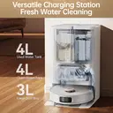 T5 Pro Robot Vacuum Cleaner with Wiping Function, 8150Pa Suction Power  with Hot Air Drying, Anti-Tangle Side Brush, Obstacle Avoidance, LiDAR Navigation, All-in-One Dock, omni-station image 7