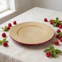 Maison by Premier Kyoto Raspberry Bamboo Charger Plate image 1