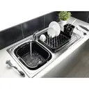 Addis Rectangular Washing Up Bowl with Handles - Black image 1